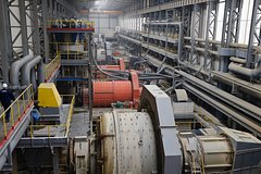 Участок в цехе дробления руды ОАО 