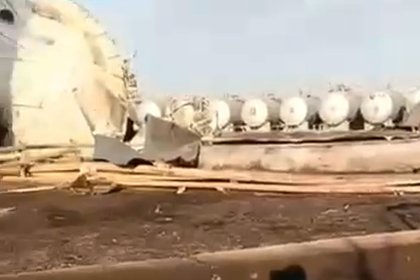 Азербайджанская нефтебаза попала под массированный удар «Гераней» под Одессой