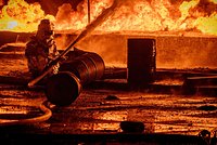 Россия вновь ударила по азербайджанской нефтебазе под Одессой. Пожар на ней продолжался всю ночь 