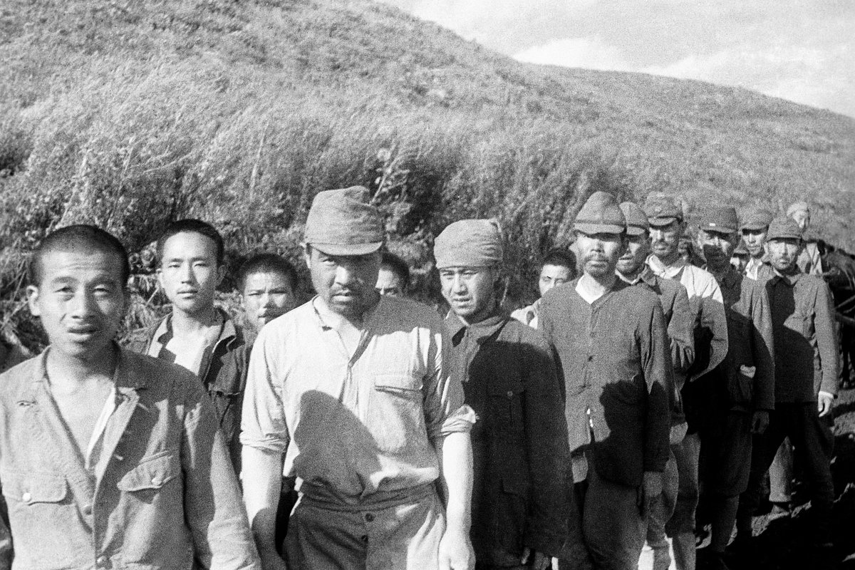 Японские летчики-камикадзе, попавшие в плен во время Маньчжурской операции в ходе войны СССР с Японией