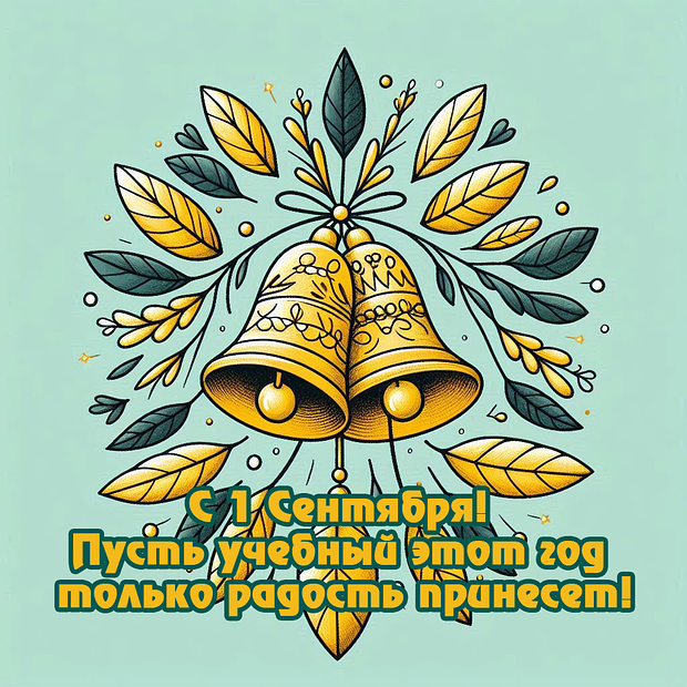 Картинка с поздравлением на 1 Сентября