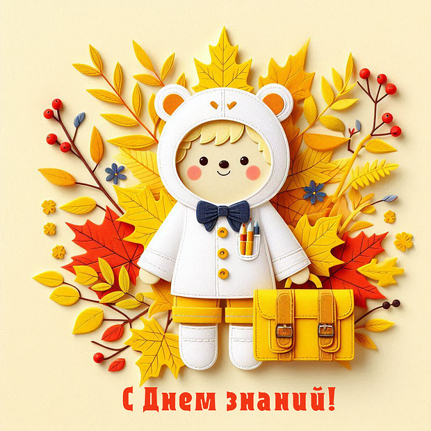 Открытка для детей на 1 Сентября