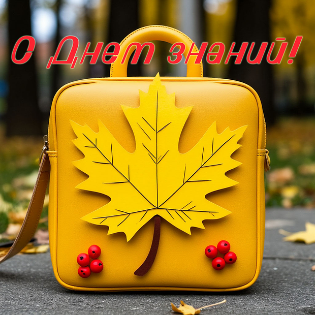 Красивая открытка на День знаний