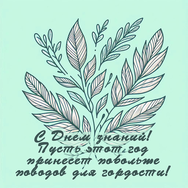 Красивая картинка для родителей на День знаний
