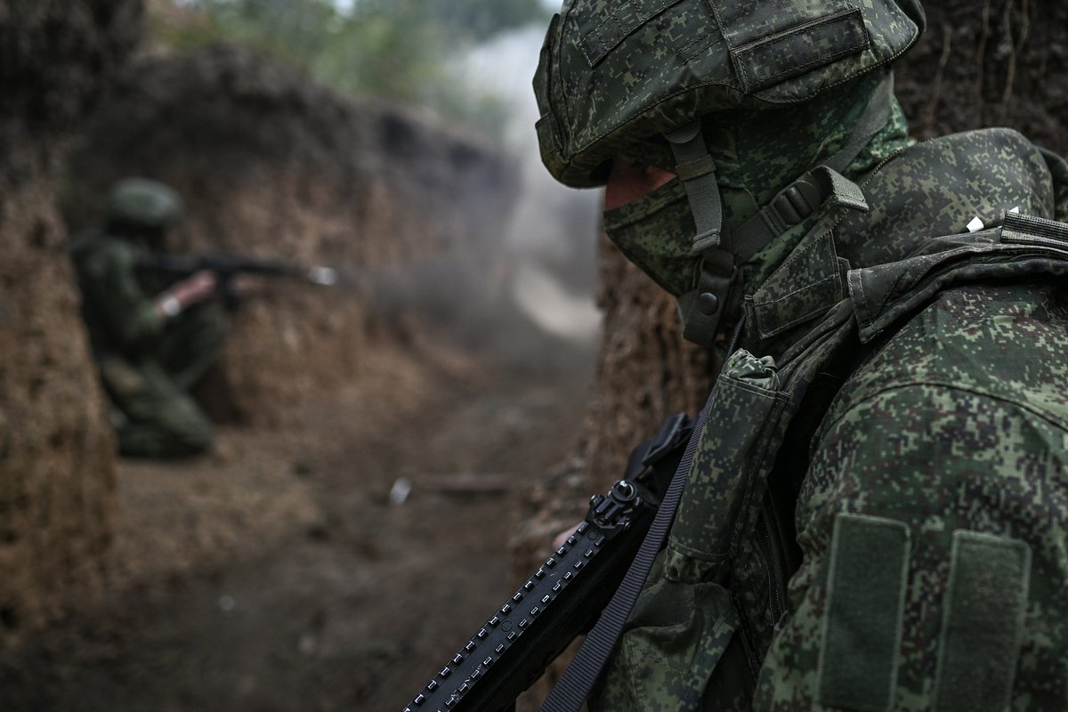 Отработка боевого слаживания военнослужащими 34-й отдельной гвардейской мотострелковой бригады в Курской области, 3 августа 2025 года