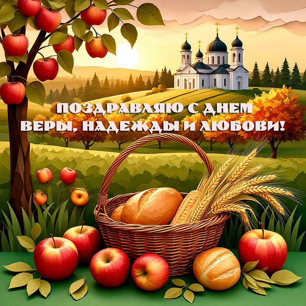 Красивая картинка на День Веры, Надежды и Любови