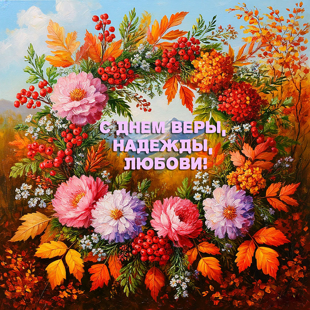 Красивая картинка на День Веры, Надежды и Любови
