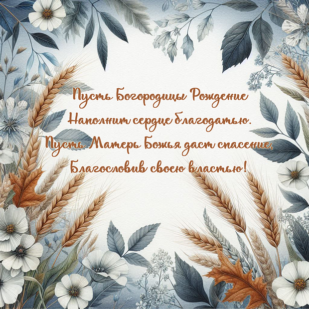 Поздравление в стихах на Рождество Богородицы