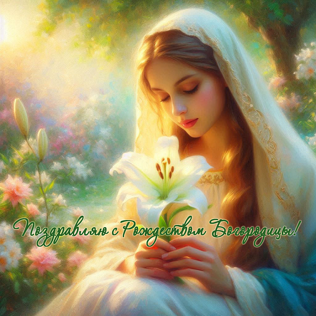 Красивая картинка на Рождество Пресвятой Богородицы