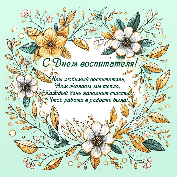 Поздравление в стихах на День воспитателя