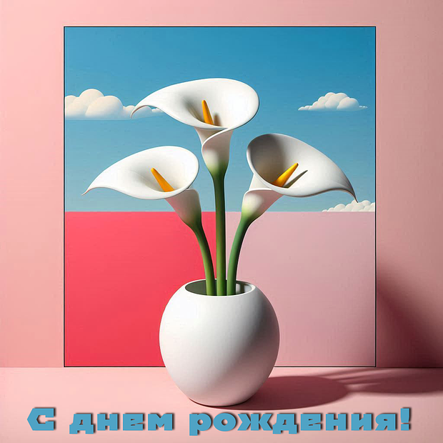 Стильная картинка на день рождения девушке
