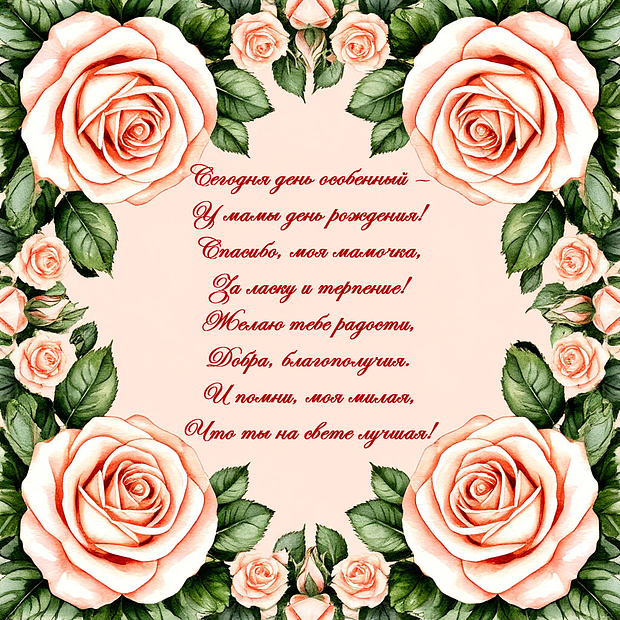 Поздравление в стихах на день рождения маме