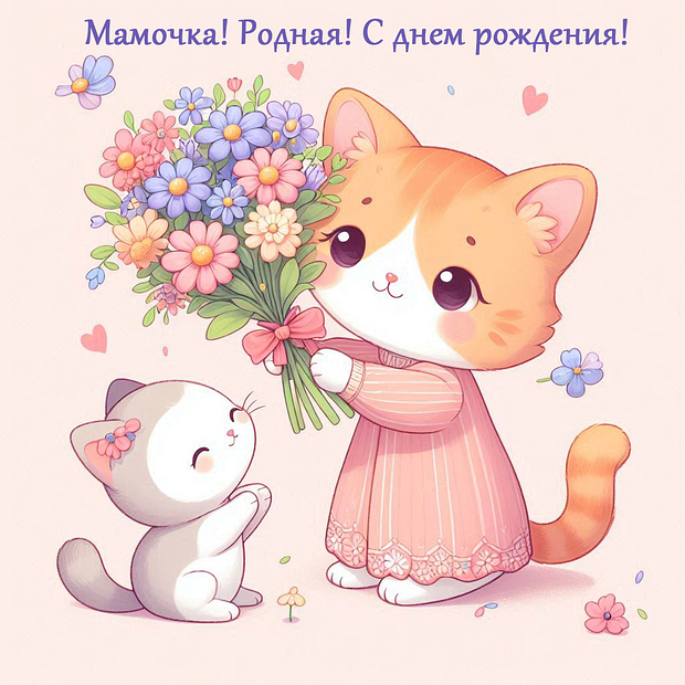 Красивая картинка на день рождения маме