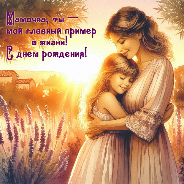 Открытка с днем рождения маме от взрослой дочери