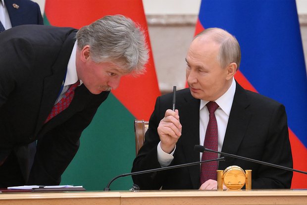 Дмитрий Песков и Владимир Путин