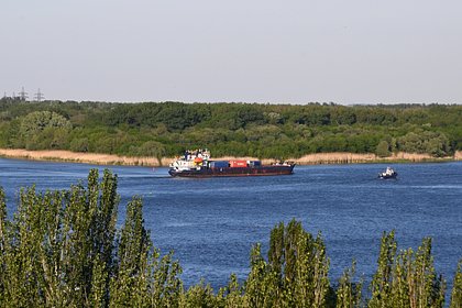Судно с пшеницей село на мель в Ростовской области