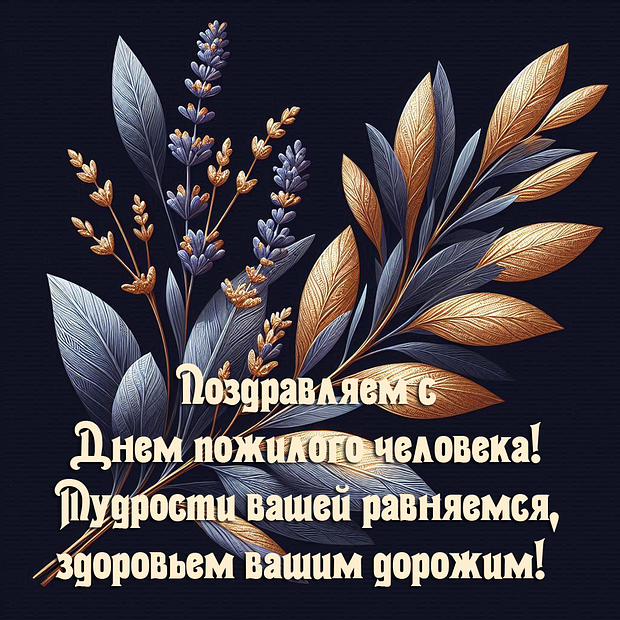 Красивая картинка на День пожилого человека


