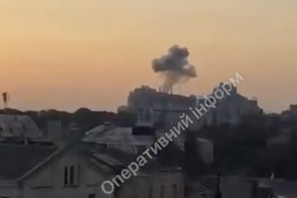 Появилось видео удара по зданию правительства Украины