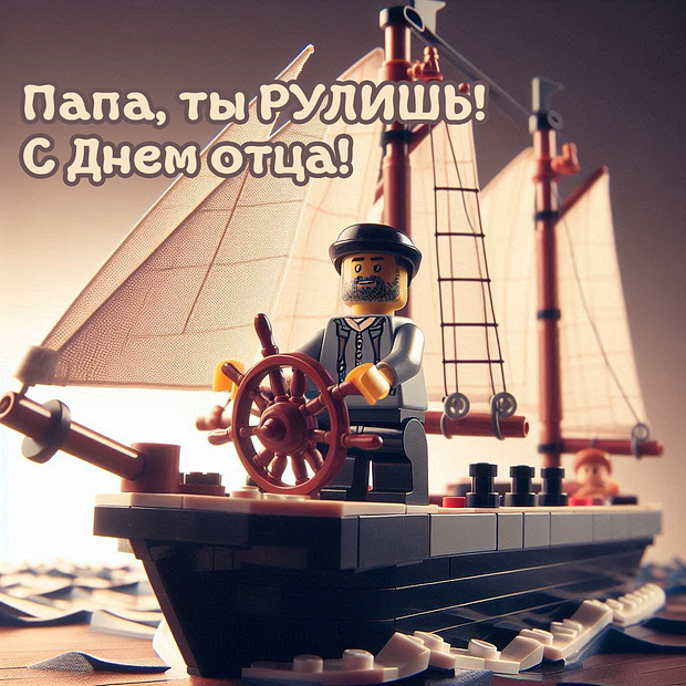 Открытка для папы на День отца