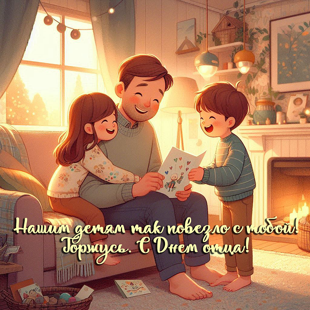 Открытка на День отца