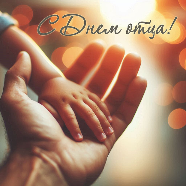 Трогательная картинка с Днем отца