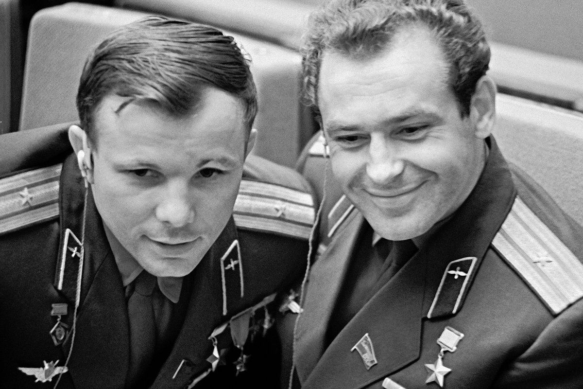 Юрий Гагарин и Герман Титов