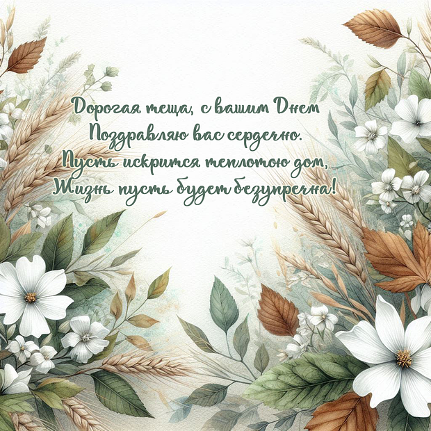 Поздравление в стихах на День тещи

