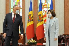 Игорь Додон и Майя Санду