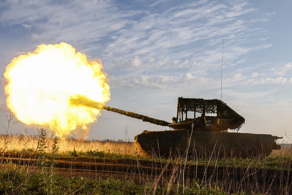 Боевая работа танка Т-80 БВМ первой гвардейской танковой армии группировки войск 