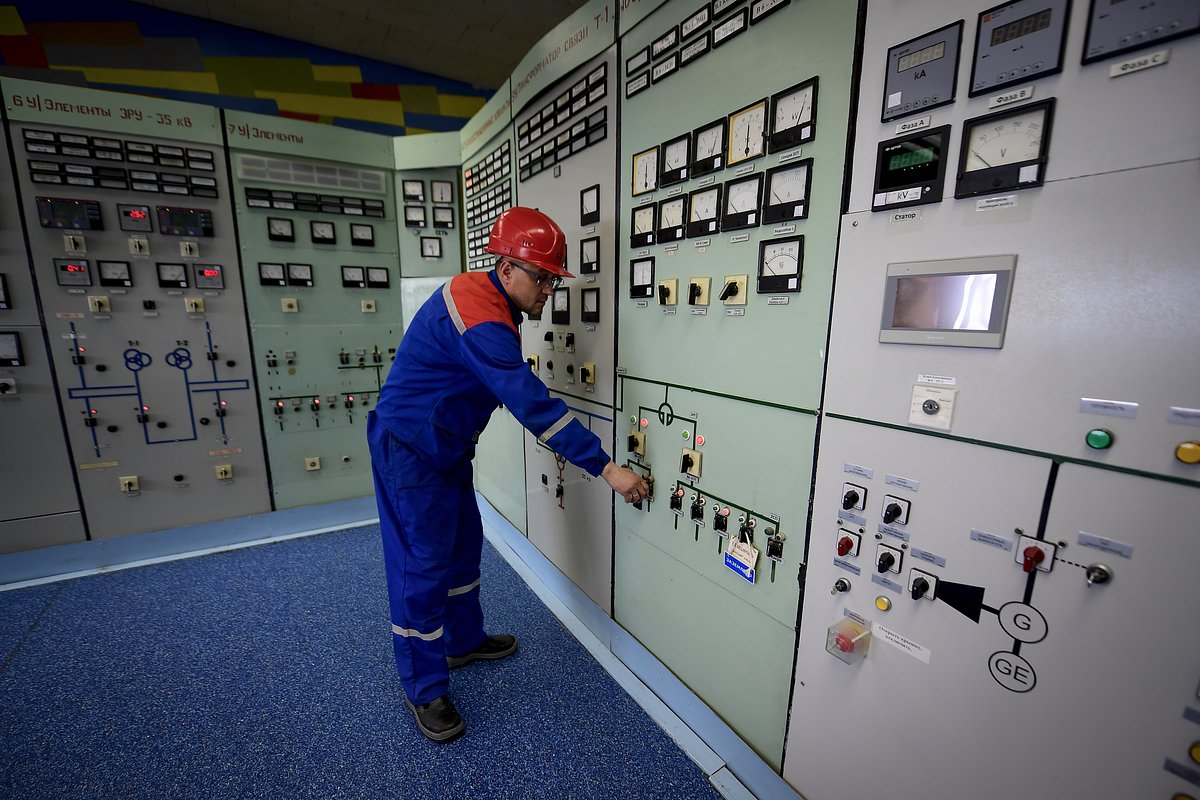 Пульт управления на Анадырской газомоторной ТЭЦ ПАО «РусГидро»