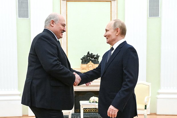Александр Лукашенко и Владимир Путин