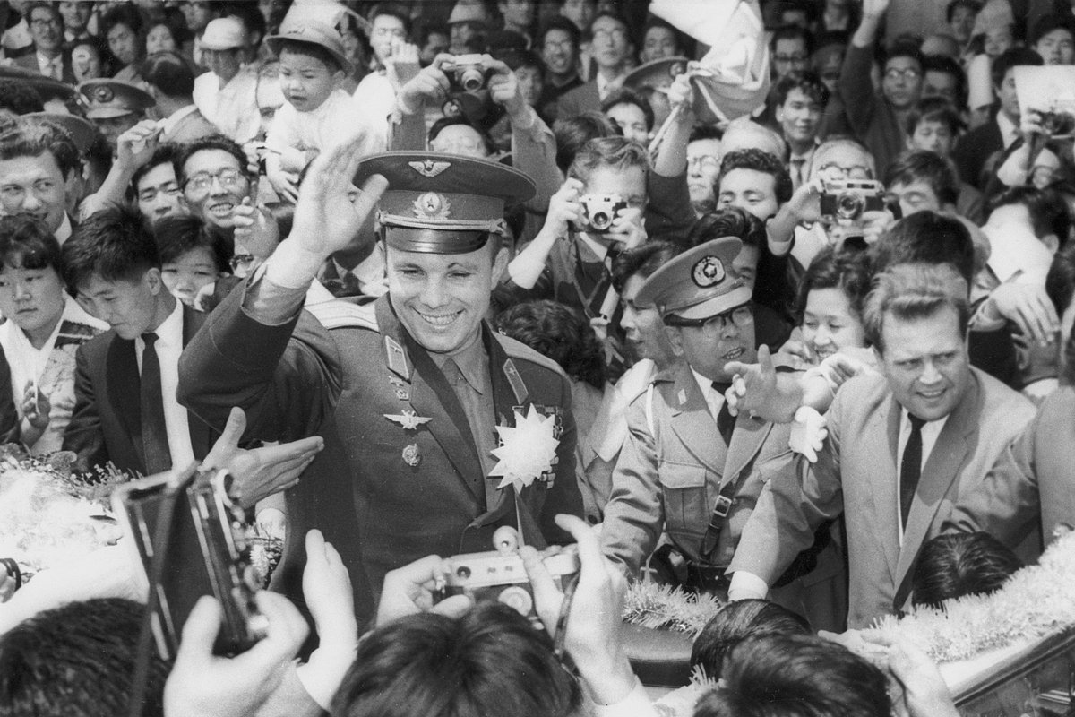 Юрий Гагарин в Японии. Токио, май 1962 года