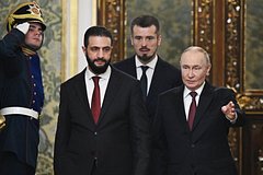 Владимир Путин и Ахмед Аш-Шараа