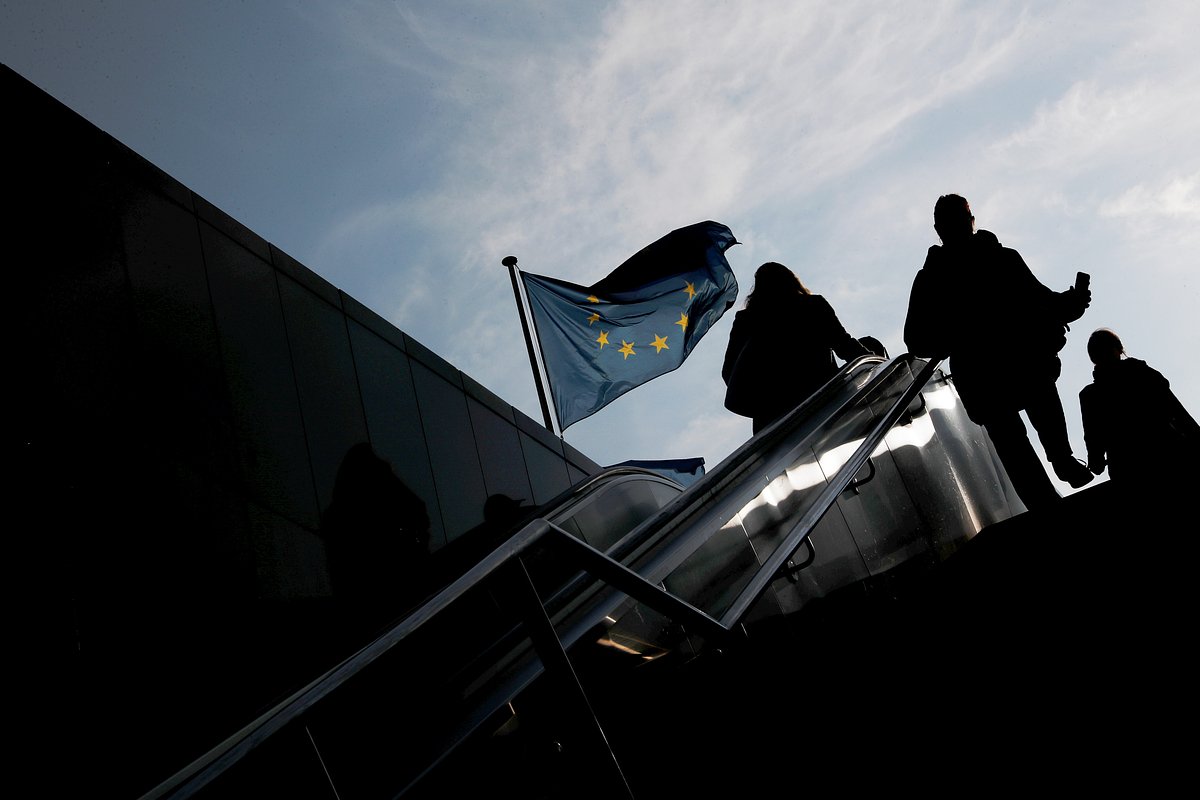 Здание Европейской комиссии в Брюсселе, Бельгия, 10 апреля 2019 года