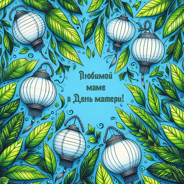 Красивая открытка с Днем матери
