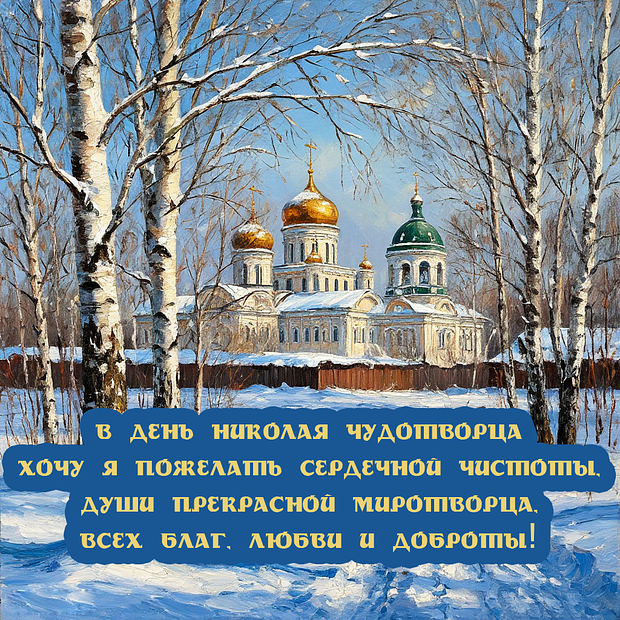 Поздравление в стихах на День Николая Чудотворца