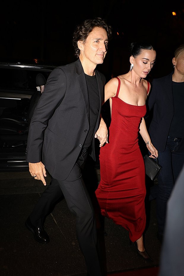 Кэти Перри и Джастин Трюдо на праздновании 41-го дня рождения певицы