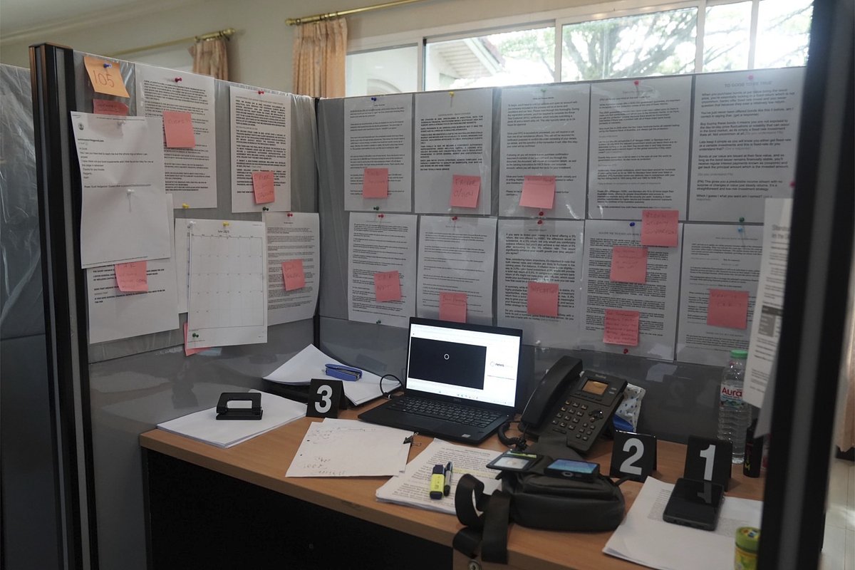 Офис скам-центра в Таиланде