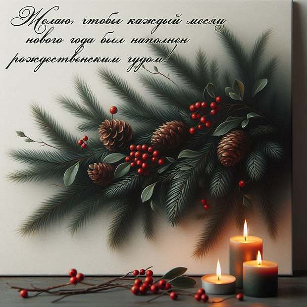 Открытка с Рождеством католическим
