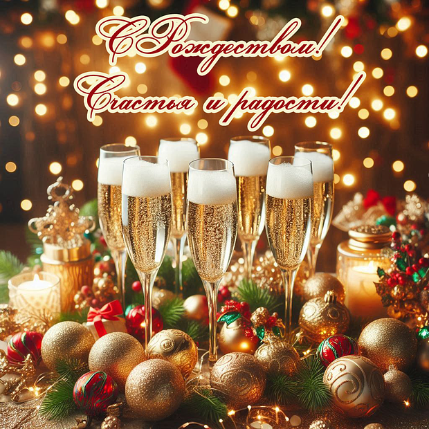 Открытка с Рождеством католическим
