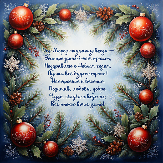 Стихи с поздравлением на Новый год
