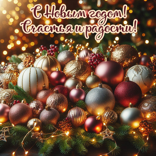 Скачать открытку с Новым годом
