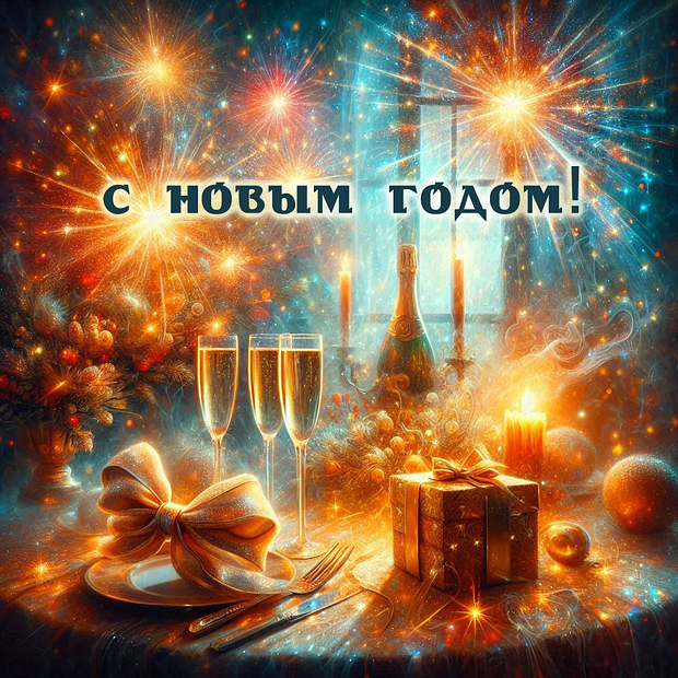 Открытка с Новым годом

