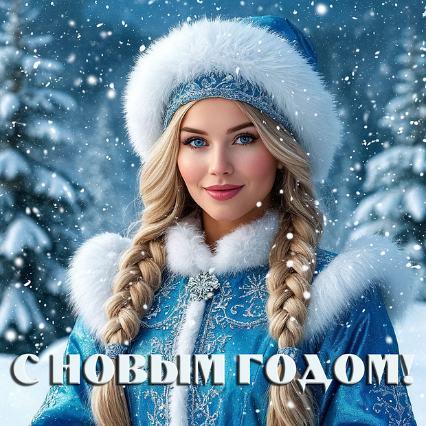 Открытка с Новым годом 2026
