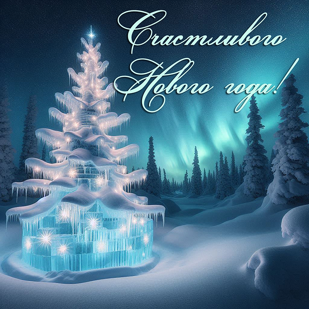 Бесплатная открытка с Новым годом
