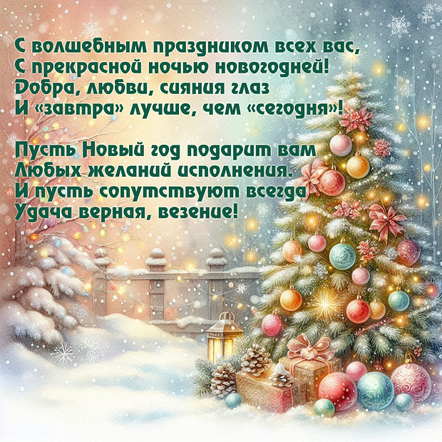 Стихи с поздравлением на Новый год