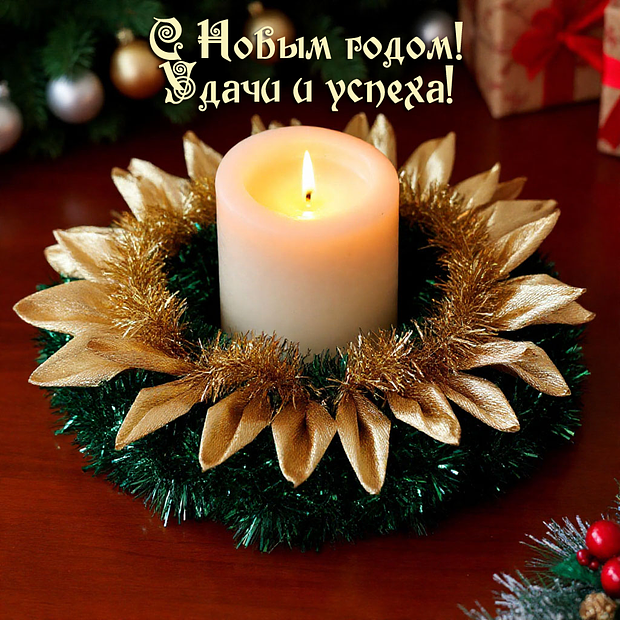 Картинка с поздравлением с Новым годом