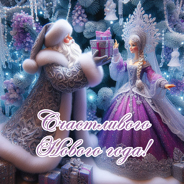 Открытка с Новым годом  