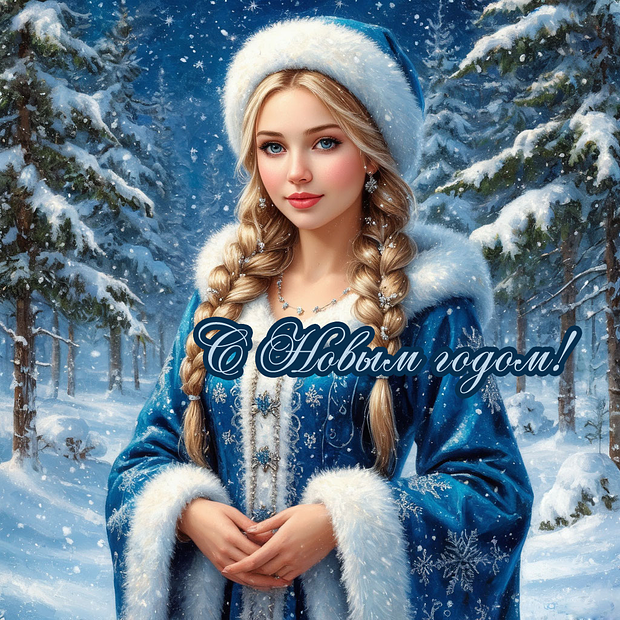 Бесплатная открытка с Новым годом 