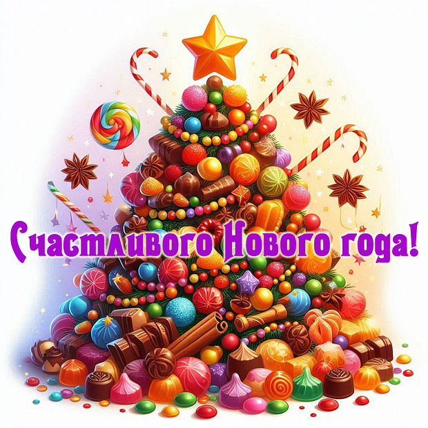 Скачать открытку с Новым годом 